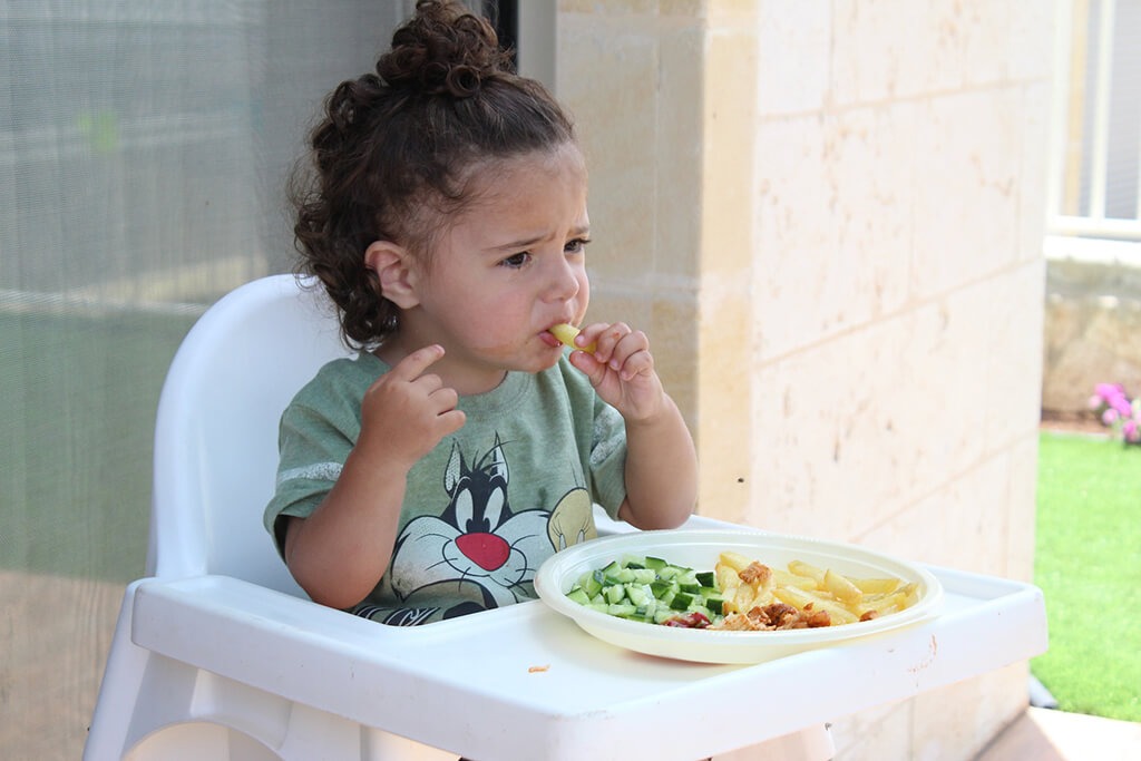 Guía para conocer el tamaños de las porciones alimentos en niños pequeños